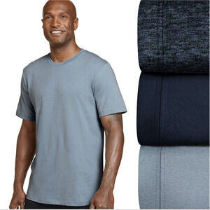 Jockey Men Classic Collection Tag-less 3pk Undershirts Blue Multi Size M